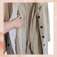 Cargue la imagen en el visor de la galería, Ann Taylor LOFT Tan Khaki Trench Coat (Pre-Loved) OS See Measurements