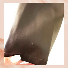 Load image into Gallery viewer, Bagatelle Chocolate Brown Open Front Faux Leather Jacket (Pre-Loved) Large