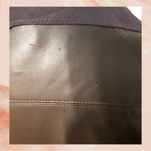 Load image into Gallery viewer, Bagatelle Chocolate Brown Open Front Faux Leather Jacket (Pre-Loved) Large