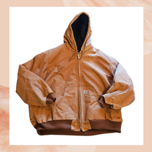 Load image into Gallery viewer, Carhartt Brown Insulated Hooded Washed Duck Outdoor Jacket (Pre-Loved) Size 4XL