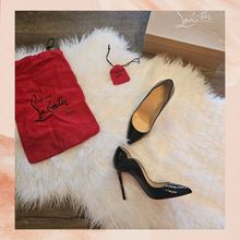Carica l'immagine nel visualizzatore della galleria, Christian Louboutin Hot Chick Black Patent Leather Stiletto Pump Heels (Pre-Loved) Size 36/6