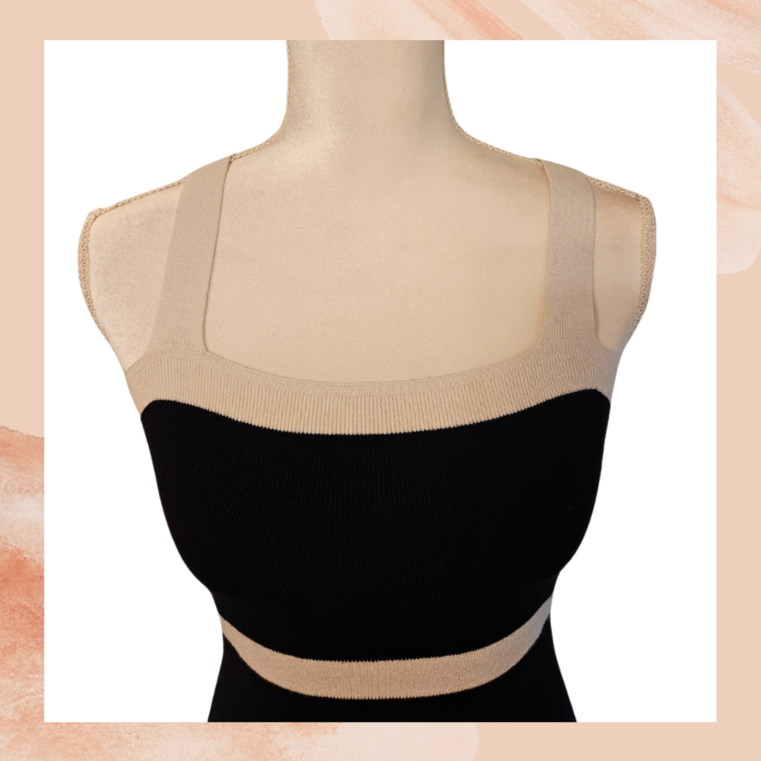 Cider Black Knit Sleeveless Square Neck Mini Dress (Pre-Loved) Size Me Taylor & Cambria Cider Black Knit Sleeveless Square Neck Mini Dress (Pre-Loved) Size Me Taylor & Cambria