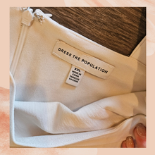 Carica l'immagine nel visualizzatore della galleria, Dress The Population Cream & White Sleeveless Chiffon Sweetheart Dress (Pre-Loved) XXL