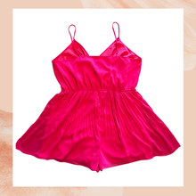 Load image into Gallery viewer, Express Hot Pink Spaghetti Strap Romper (Pre-Loved) Size XL