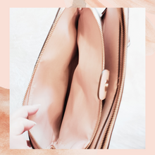 Load image into Gallery viewer, Light Pink Gold Accent Shoulder Bag (Pre-Loved) Medium