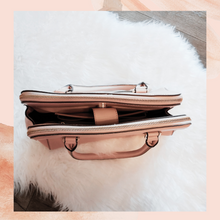 Load image into Gallery viewer, Light Pink Gold Accent Shoulder Bag (Pre-Loved) Medium