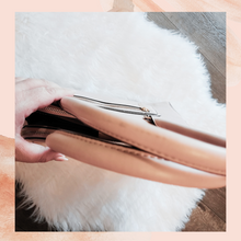 Load image into Gallery viewer, Light Pink Gold Accent Shoulder Bag (Pre-Loved) Medium