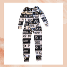 Carregue a imagem no visualizador da Galeria, PINK VS Thermal Knit Fair Isle Dark Gray & White Jumper Pajama's (Pre-Loved) Size Medium