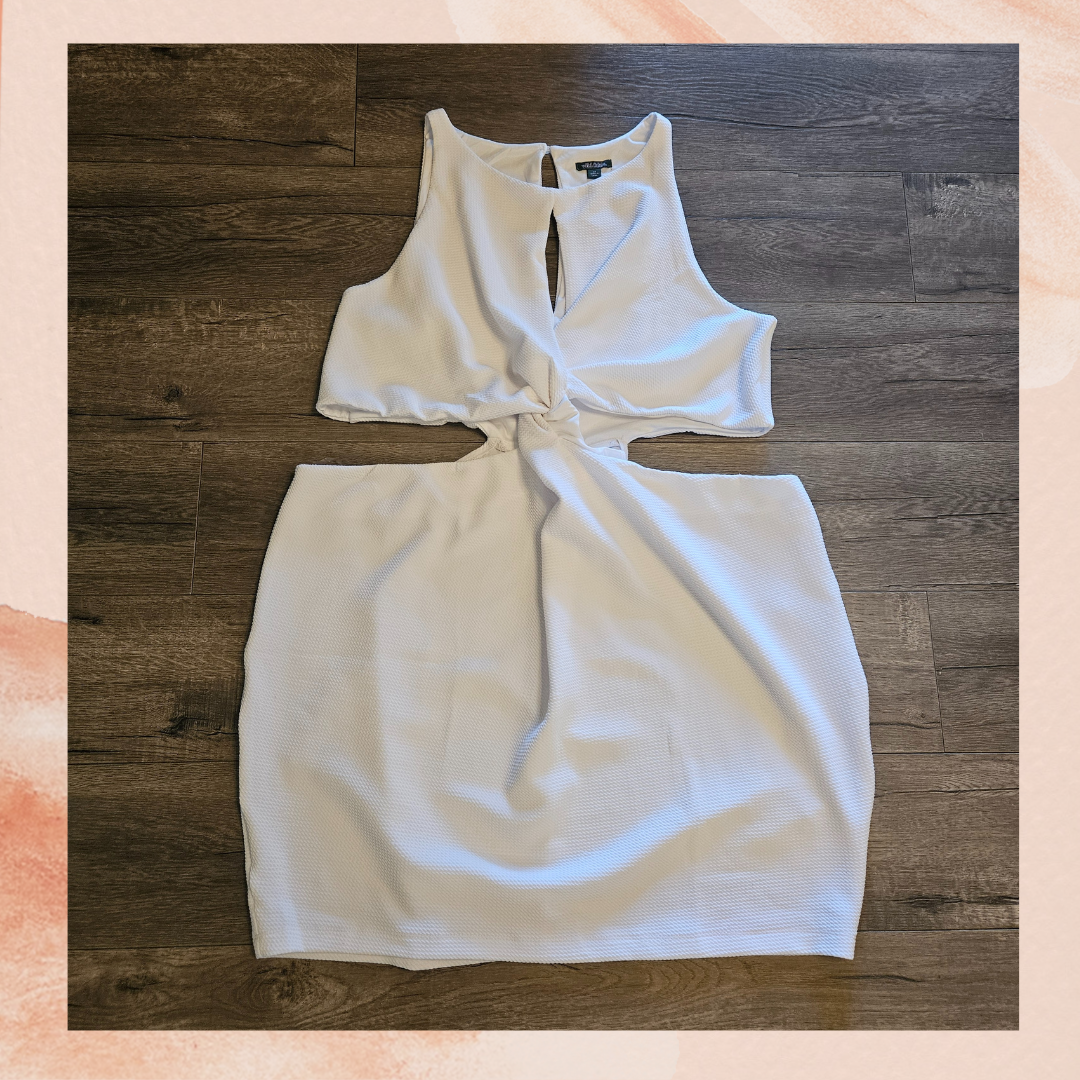 cut out twist mini dress Long Sleeve Cut Out Twist Front Mini Bodycon Dress In Green Slinky | EGO US