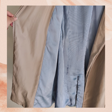 Cargue la imagen en el visor de la galería, Zara Basic Khaki Color Lined Waist-Tie Trench Jacket (Pre-Loved) XS