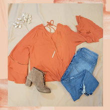 Load image into Gallery viewer, "Anna Laura" Blouse (Clay)