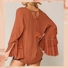 Load image into Gallery viewer, "Anna Laura" Blouse (Clay)
