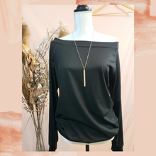 Load image into Gallery viewer, &quot;Basic Cold Shoulder&quot; (Black)
