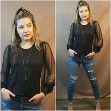 Load image into Gallery viewer, "Cher Blouse" (Black)