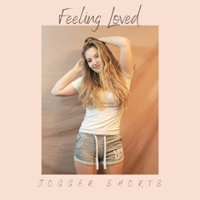 Load image into Gallery viewer, &quot;Feeling Loved&quot; Jogger Shorts (Gray)
