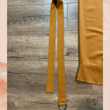 Load image into Gallery viewer, Gold Mustard High Waist Pleated Trousers (Pre-Loved) Size 10