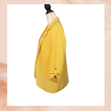 Carica l'immagine nel visualizzatore della galleria, JustFab Yellow Open Front Blazer (Pre-Loved) Large