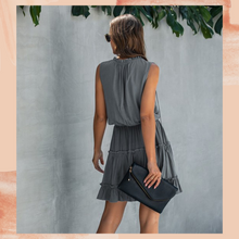 Load image into Gallery viewer, &quot;Landry&quot; Swing Dress (Gray)
