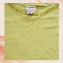 Load image into Gallery viewer, Neon Green Capped Sleeve Tee Size X (14W)
