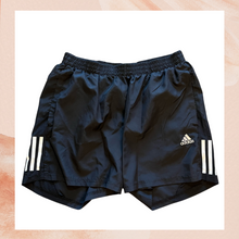 Carregue a imagem no visualizador da Galeria, Adidas Black Drawstring Athletic Running Shorts (Pre-Loved) Large
