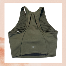 Carregue a imagem no visualizador da Galeria, All In Motion Deep Olive Green Full Coverage Sports Bra (Pre-Loved) Size Medium
