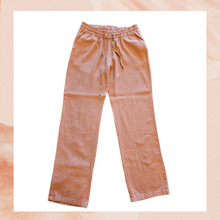 Carregue a imagem no visualizador da Galeria, Apricot Linen Drawstring Casual Pants (Pre-Loved) Small
