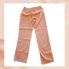 Carregue a imagem no visualizador da Galeria, Apricot Linen Drawstring Casual Pants (Pre-Loved) Small
