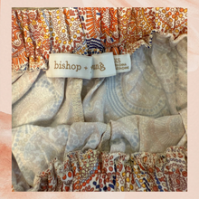 Carregue a imagem no visualizador da Galeria, Bishop + Young Orange Paisley Print Boho Maxi Skirt NWT Size XS
