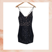 Carregue a imagem no visualizador da Galeria, Black Mesh Lace Mini Party Dress (Pre-Loved) Medium
