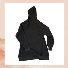 Chargez l'image dans la visionneuse de la galerie, Black Warmy Tunic Hooded Sweatshirt NWOT Size Large
