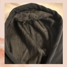 Chargez l'image dans la visionneuse de la galerie, Black Warmy Tunic Hooded Sweatshirt NWOT Size Large
