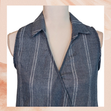 Load image into Gallery viewer, Cozy Casual Blue Sleeveless Surplus Top (Pre-Loved) Medium
