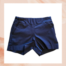 Carregue a imagem no visualizador da Galeria, Deep Navy Blue Stretchy Pull-On Shorts (Pre-Loved) Small
