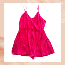 Load image into Gallery viewer, Express Hot Pink Spaghetti Strap Romper (Pre-Loved) Size XL
