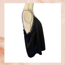 Carregue a imagem no visualizador da Galeria, Express Black Lace Trim Delicate Camisole Tank (Pre-Loved) Size XL

