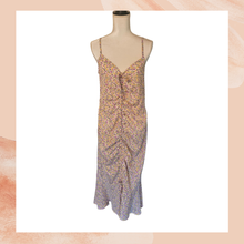 Load image into Gallery viewer, Floral Spaghetti Strap Ruched Front Midi Dress (Pre-Loved) OS
