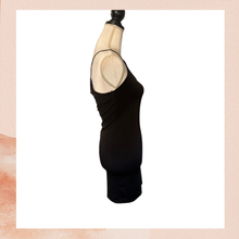 Cargue la imagen en el visor de la galería, Forever21 Black Spaghetti Strap Mini Bodycon Dress (Pre-Loved) Size Medium

