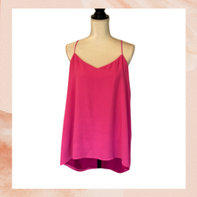 Load image into Gallery viewer, Fuchsia Pink Sleeveless Spaghetti Strap Blouse (Pre-Loved) OS
