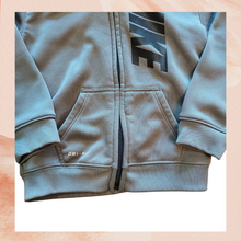 Load image into Gallery viewer, Gray Nike Full Front-Zip Hoodie Sweatshirt (Pre-Loved) 24M
