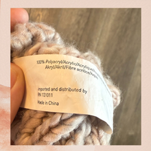 Load image into Gallery viewer, Gray &amp; Light Pink Chunky Knit Beannie (Pre-Loved) OS
