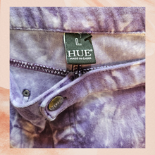 Cargue la imagen en el visor de la galería, Hue Purple Acid Wash Denim Skinny Ankle Jeggings (Pre-Loved) Large
