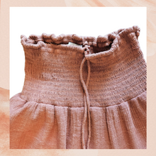 Carregue a imagem no visualizador da Galeria, Hyfve Rust Smocked Boho Maxi Skirt (Pre-Loved) Size Medium
