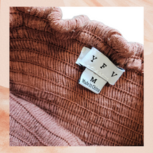 Carregue a imagem no visualizador da Galeria, Hyfve Rust Smocked Boho Maxi Skirt (Pre-Loved) Size Medium
