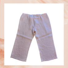 Load image into Gallery viewer, Light Pink Linen Cropped Capri Pants (Pre-Loved) See Measurements (L)
