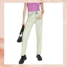 Carregue a imagem no visualizador da Galeria, Lime Acid Wash High-Rise 90&#39;s Straight Leg Jeans NWT
