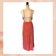 Carregue a imagem no visualizador da Galeria, LuLu's Dark Coral Strappy Maxi Dress (Pre-Loved) Size Medium
