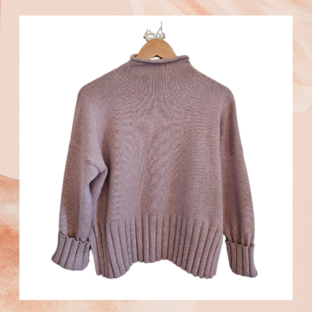 Madewell Light Mauve Wool Blend Sweater (Pre-Loved) Small