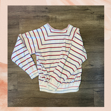 Load image into Gallery viewer, Mark Scot Vintage Striped Pullover V-Neck Sweater (Pre-Loved) Size Small
