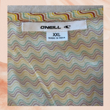 Carregue a imagem no visualizador da Galeria, O'Neill Light Yellow Chevron Print V-Neck Mini Fit and Flare Dress NWT Size XXL
