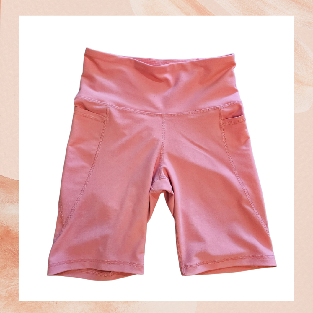 Old Navy Active Pink High-Rise Bike Shorts (Pre-Loved) Medium